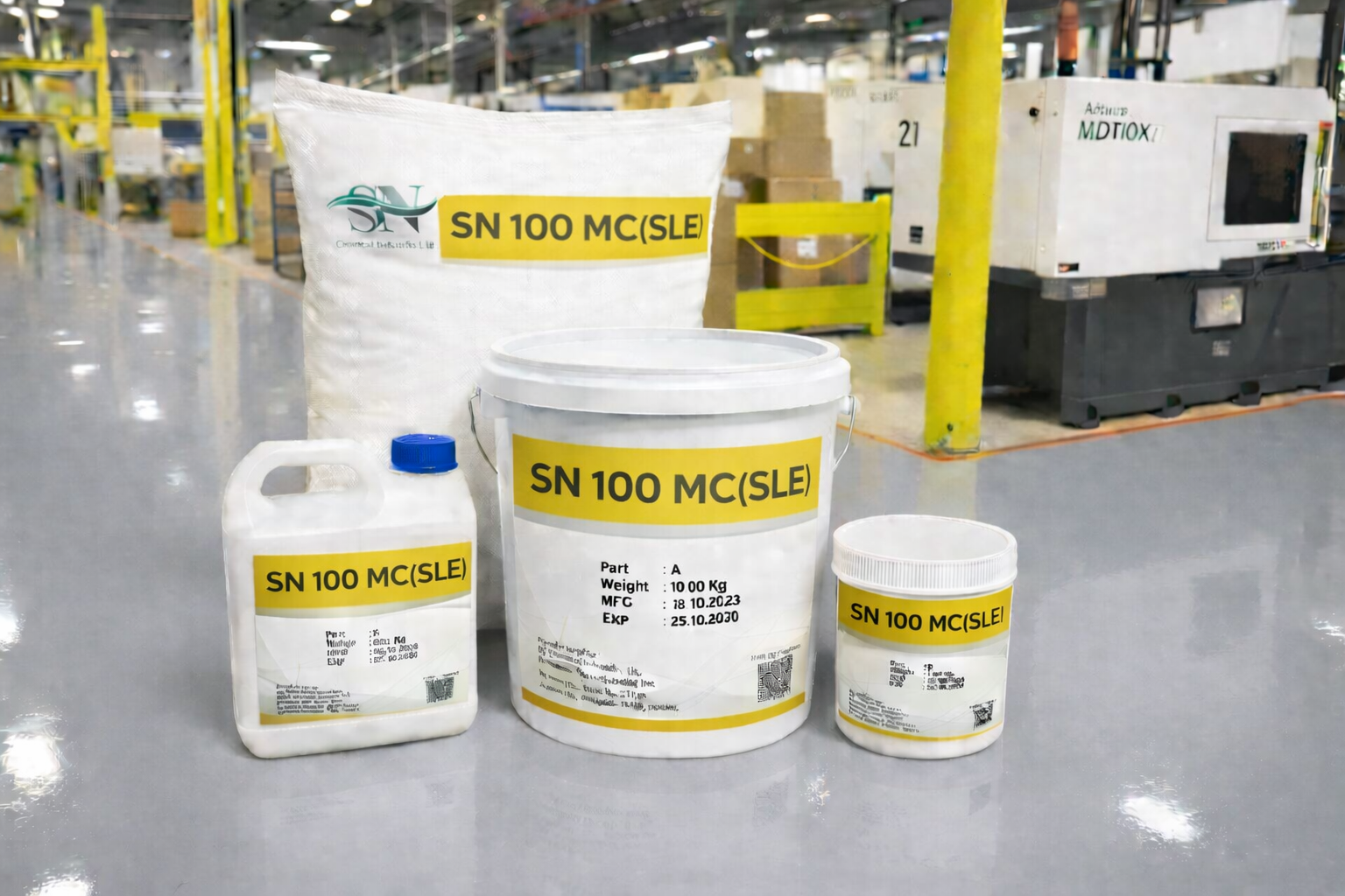 SN 100 MC (SLE) self leveling epoxy floor coating for industrial flooring